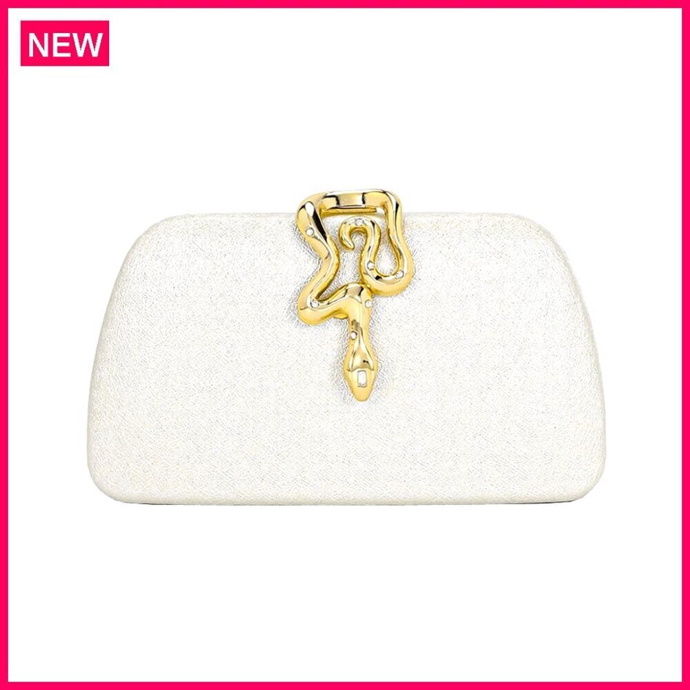 Glitter Evening Clutch with Removable Chain Straps for Formal Events